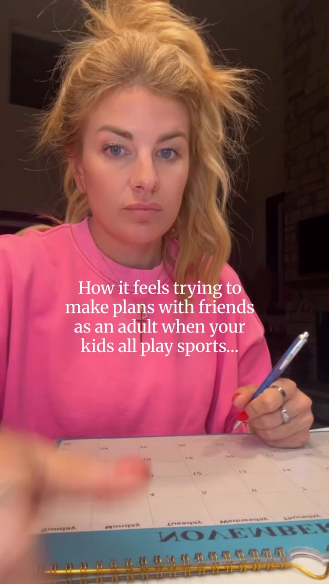 Group chat: ‘What about… next year? 🤣🤣 Tag your mom friends who know the feeling. 

#sahm #motherhood #momlife #parenting #wifelife #momoffour #youthsports #friends #momfriends #friendship #groupchat #sportsmom #baseballmom #girlstrip #explore #fyp #momfriendsarethebestfriends