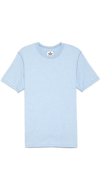 Reigning Champ Set In T-Shirt - Heather Light Saxe | East Dane