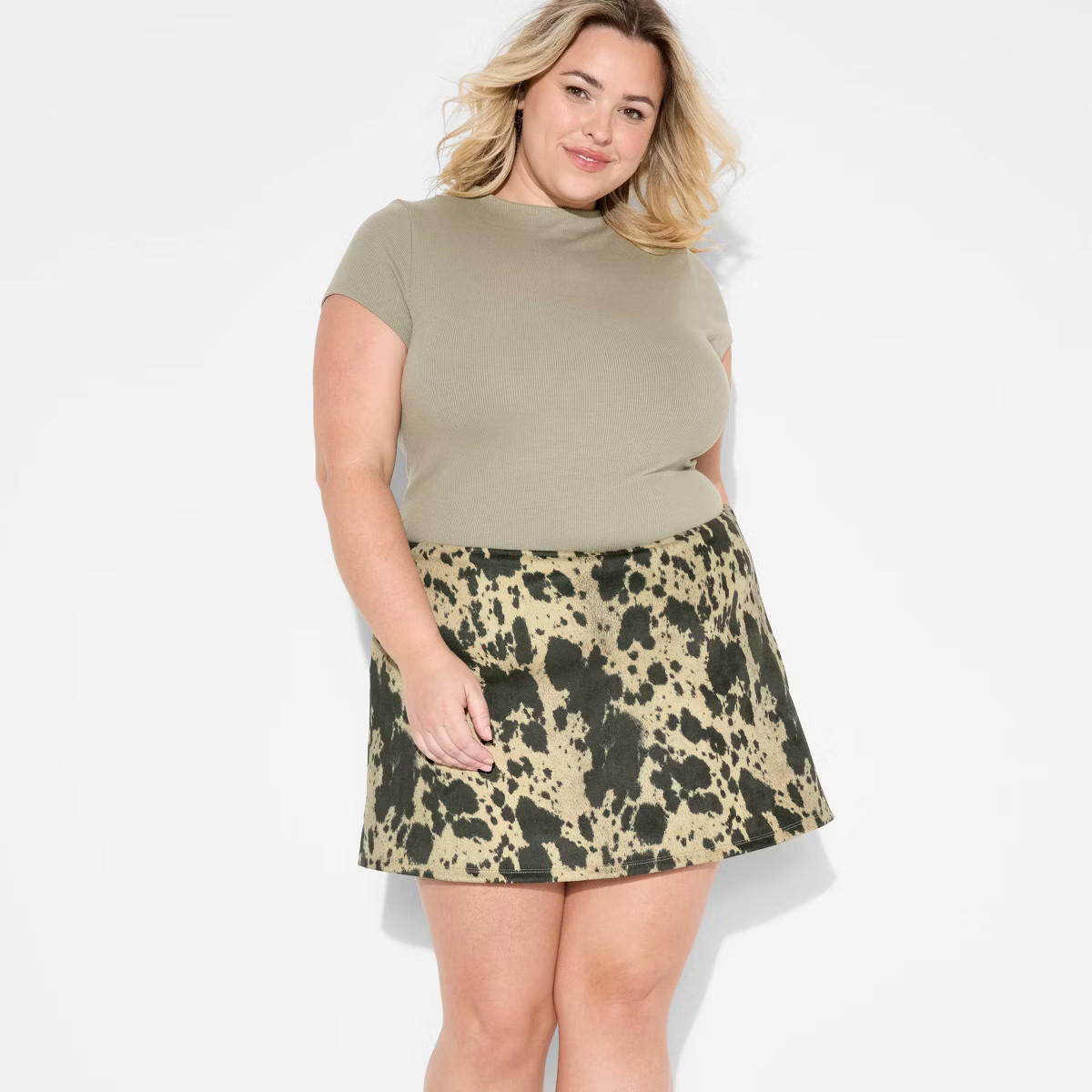 Women's High-Rise Suede A-Line Skort - Wild Fable™ | Target