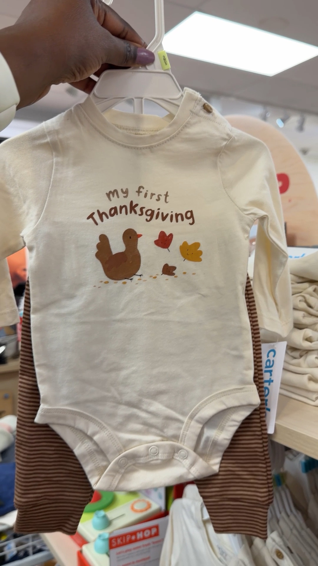 First Thanksgiving Outfits for Babies from Carters are the cutest to celebrate milestones! 

Thanksgiving Outfit 
Carters
Baby Outfits 

#LTKSeasonal #LTKBaby #LTKKids