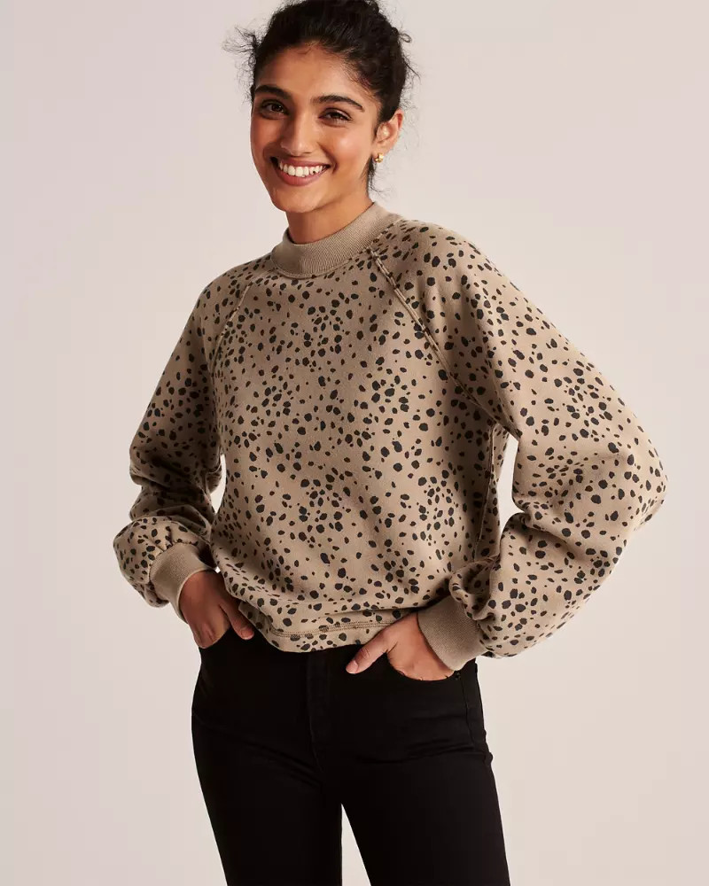 Mini Mockneck Sweatshirt | Abercrombie & Fitch US & UK