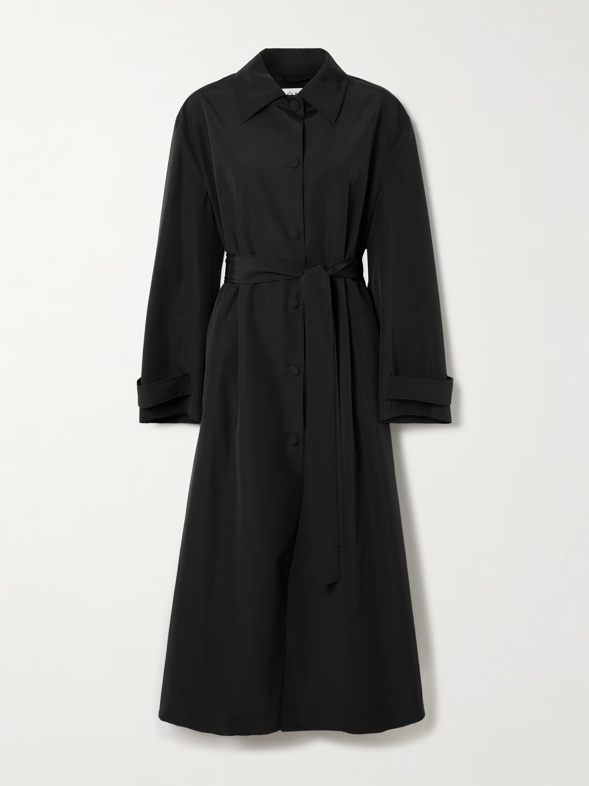 Belted wool-blend shell coat | NET-A-PORTER (US)