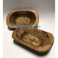 Mini Hand Carved Dough Bowl - Brown | Etsy (US)