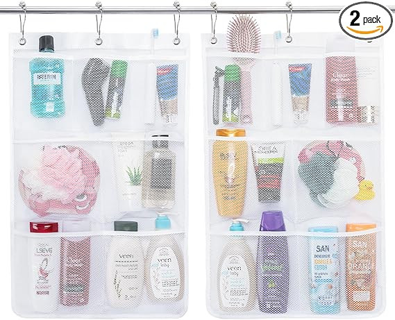 Lifewit Mesh Shower Caddy, 7 Pockets Hanging Shower Organizer with Quick Drying Mesh, Portable Sp... | Amazon (US)