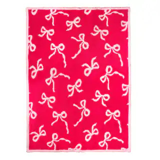 60" Red & Pink Bows Throw Blanket by Ashland® | Michaels Stores