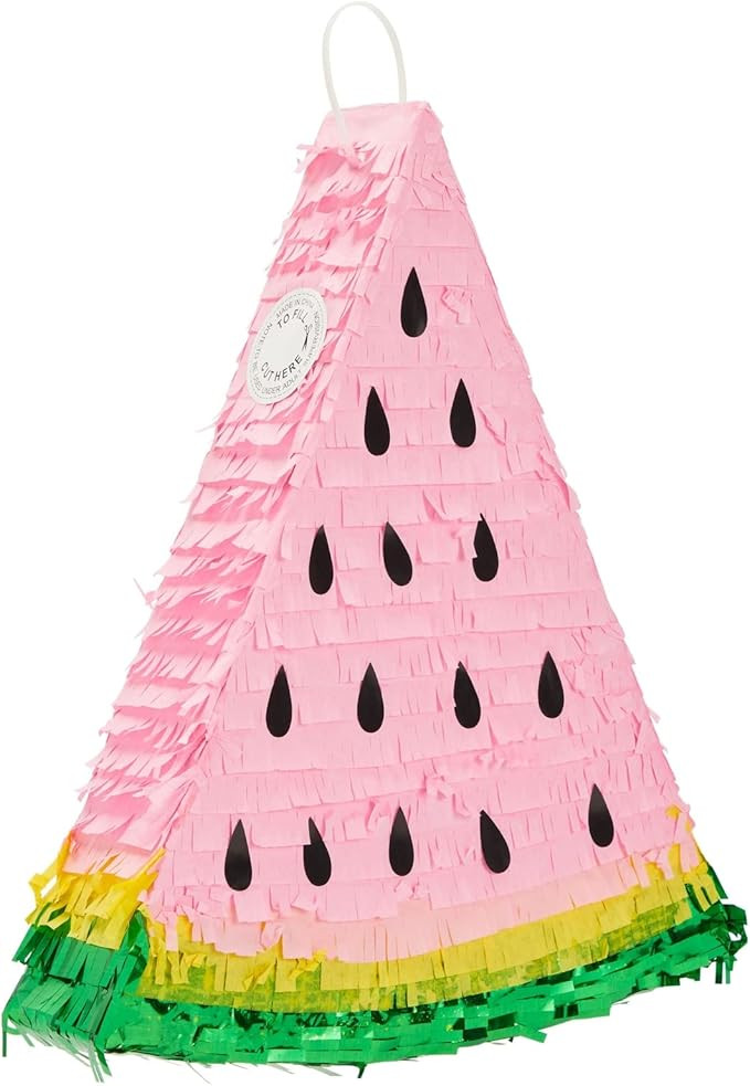 Sparkle and Bash Watermelon Pinata for Kids Birthday, One in a Melon Party Decorations for Summer... | Amazon (US)