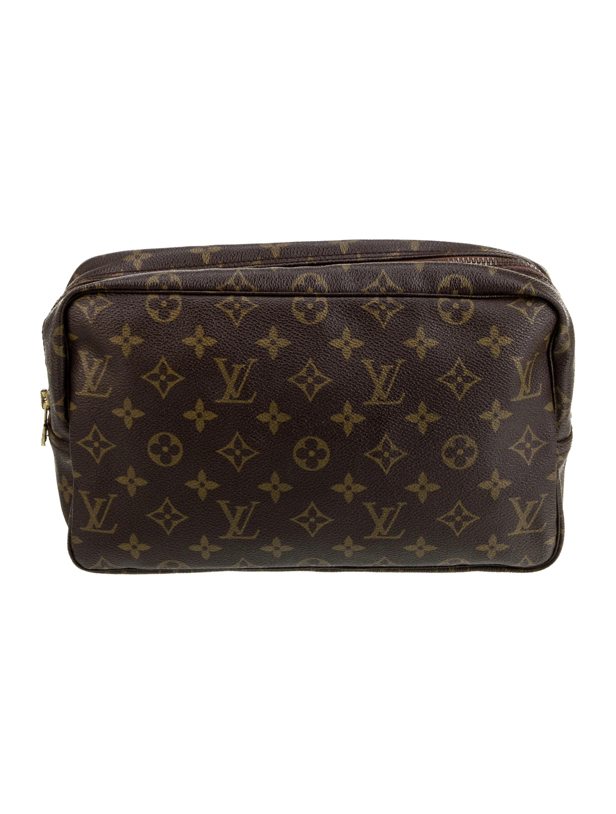 Louis Vuitton LV Monogram Trousse Toilette 28 Vintage - Brown Toiletry Bags, Bags - LOU1212537 | ... | The RealReal