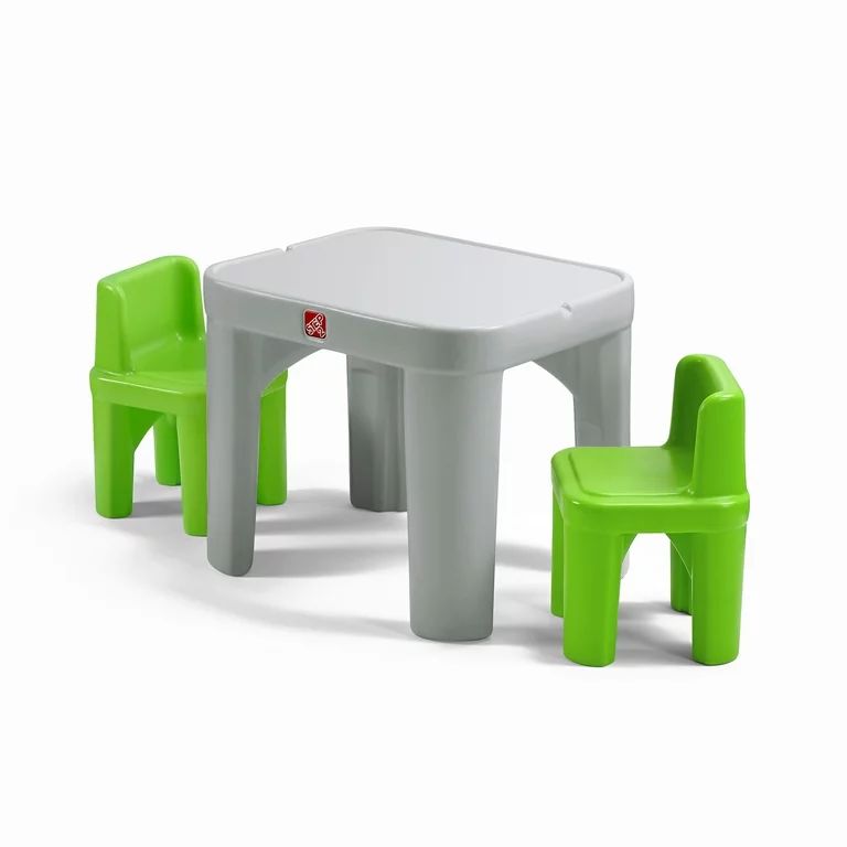 Step2 Mighty My Size Kids Plastic Table and Chairs Set, Gray - Walmart.com | Walmart (US)