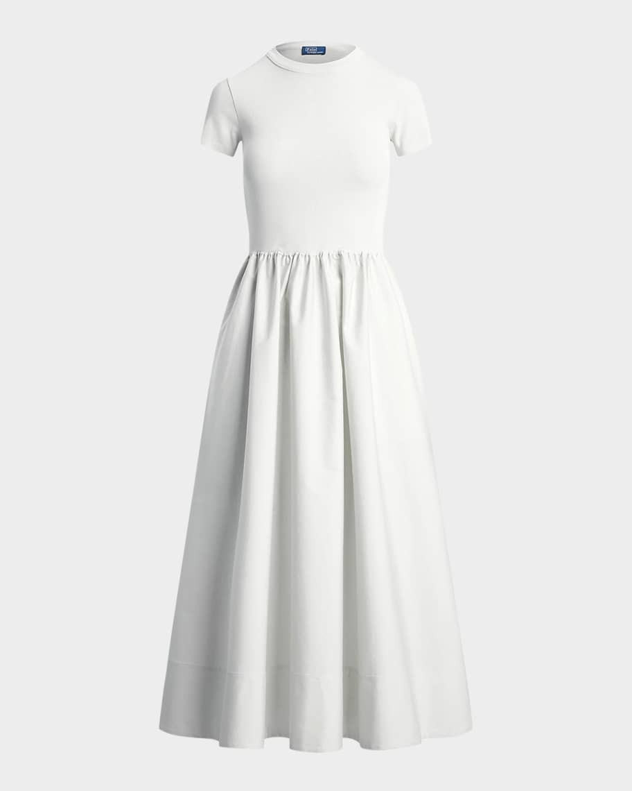 Polo Ralph Lauren Cotton Short-Sleeve Dress | Neiman Marcus