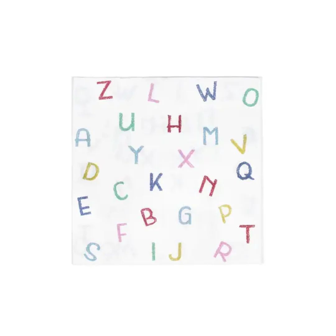 Back To School Alphabet Napkins | Ellie and Piper