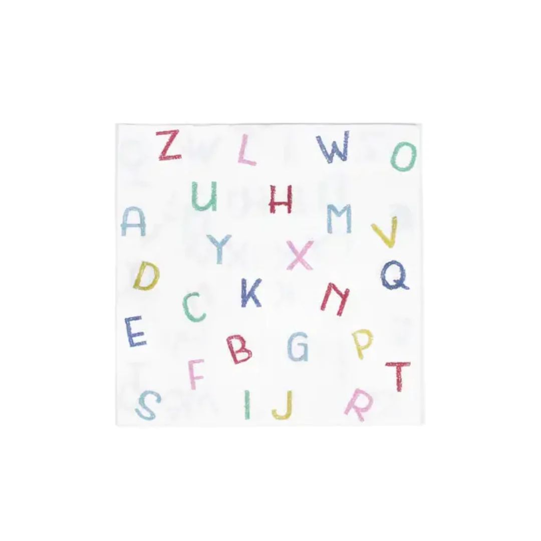 Back To School Alphabet Napkins | Ellie and Piper
