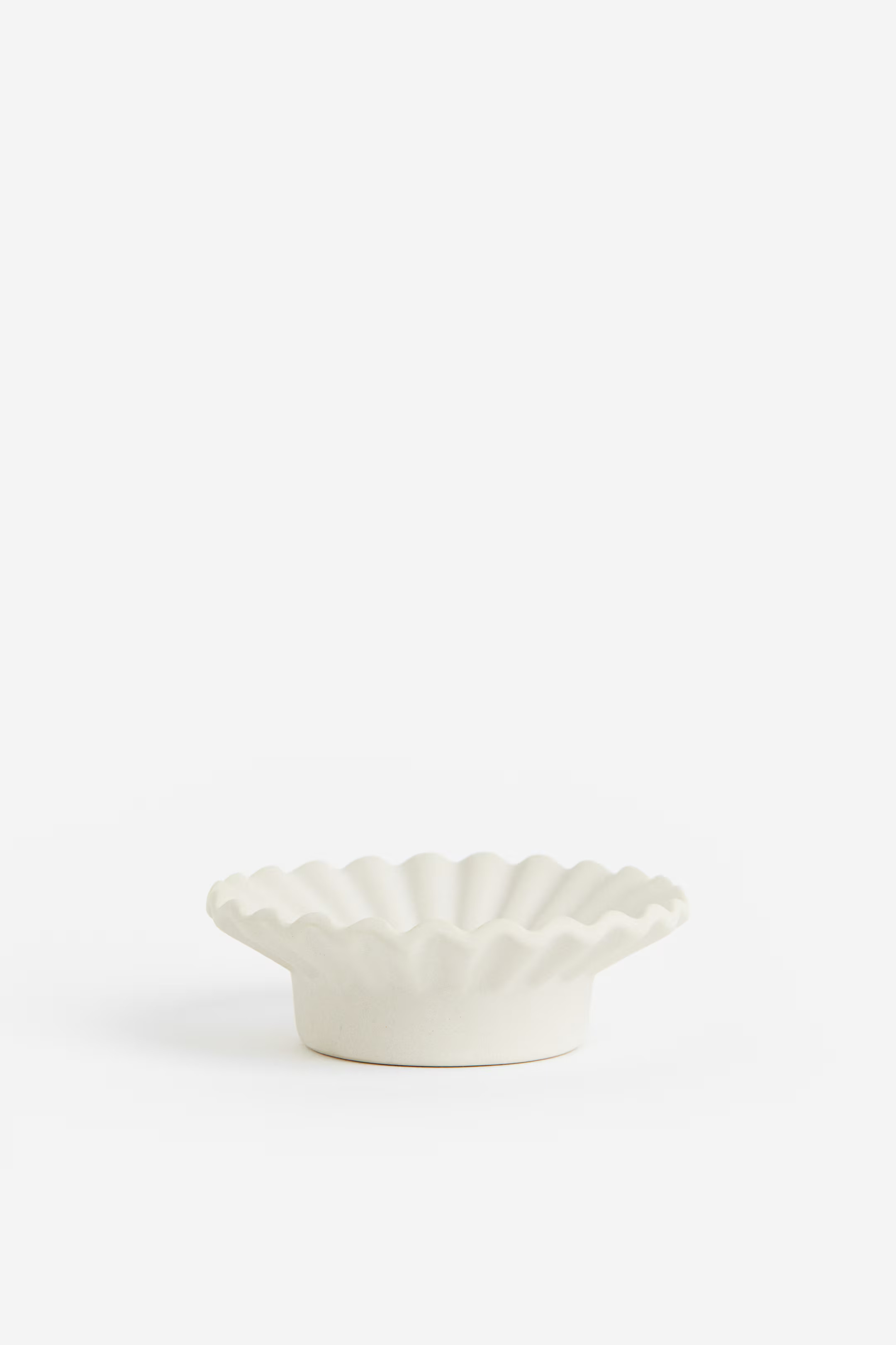 Stoneware Tea Light Holder - Natural white - Home All | H&M US | H&M (US + CA)