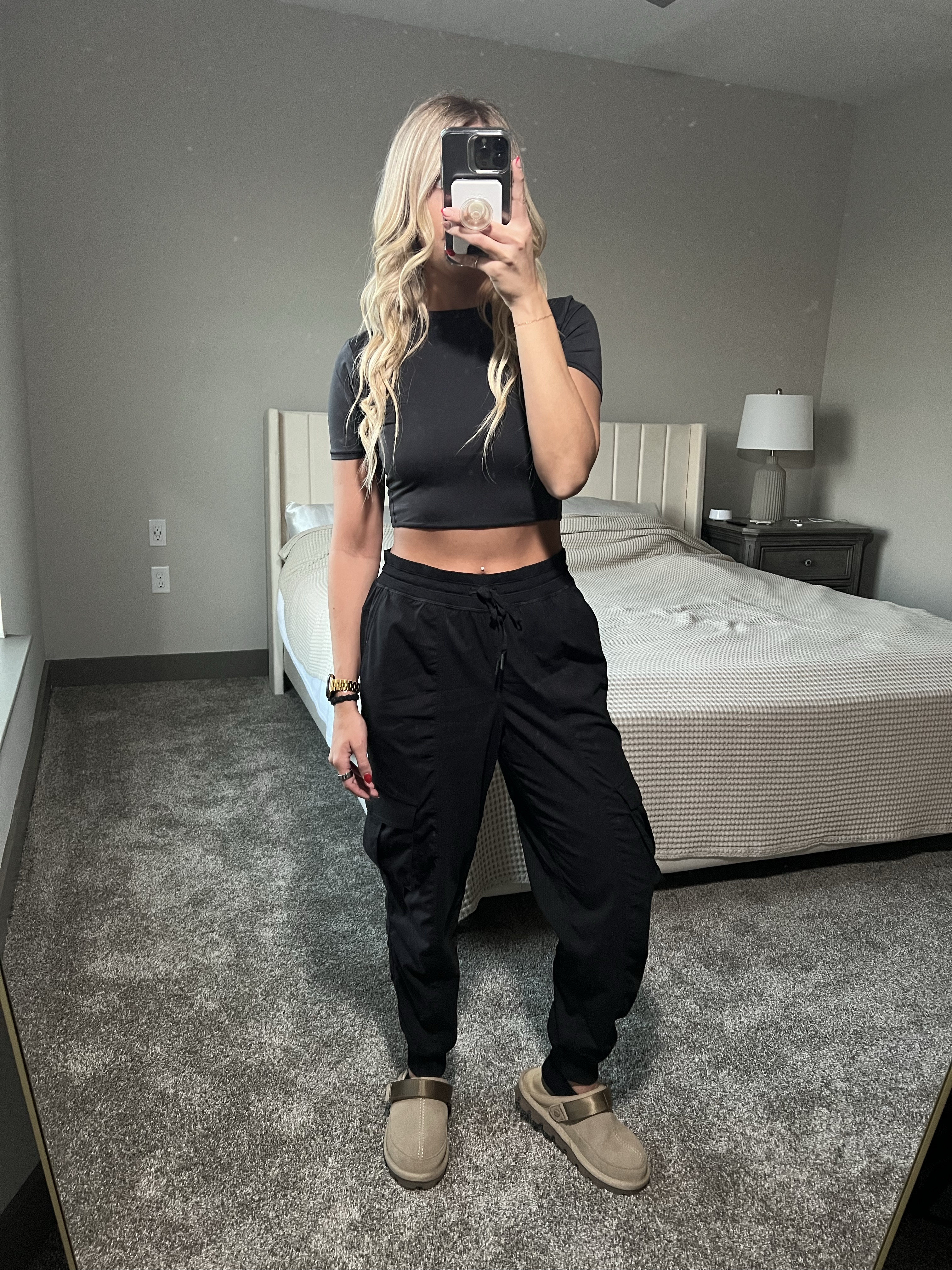 Lululemon outfit on sale now !!
Black on black is a vibe. 
Top: medium(could’ve had small)
Bottom: small (I needed XS)


This top is literally the softest thing I have ever put on. I tried to find a good amazon duope and it's literally unmatched.
These pants have become my favorite and I always grab for them. I need them in every color!!
First pair of uggs and they do not disappoint. I usually buy the douopes and couldn't find one for these at the time I wanted them. They have memory foam cushion and are like walking on a cloud!




Lululemon sale
Lululemon top
Lululemon pants
Lululemon dance cargo pants
Lululemon white crop tee
Lululemon black crop
Womens White tee shirt
Women's lululemon
Women's fashion
Women's athleisure
Women's clothes
Ugg koolaburra
#LTKStyleTip #LTKGiftGuide # LTKSaleAlert

#LTKGiftGuide #LTKStyleTip #LTKSaleAlert