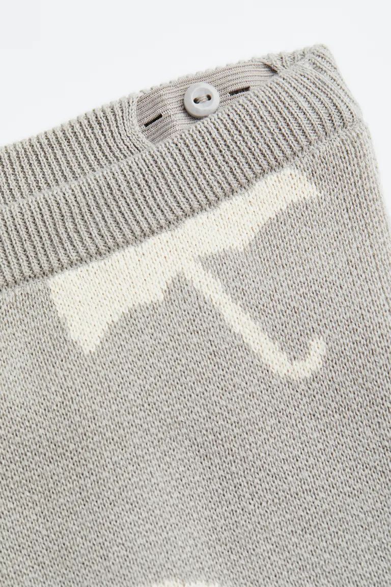 2-piece Jacquard-knit Cotton Set | H&M (US)