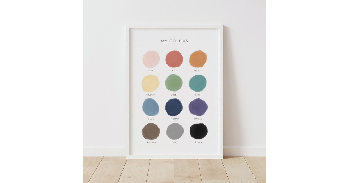 Colors Educational Preschool Classroom Decor | Zazzle | Zazzle