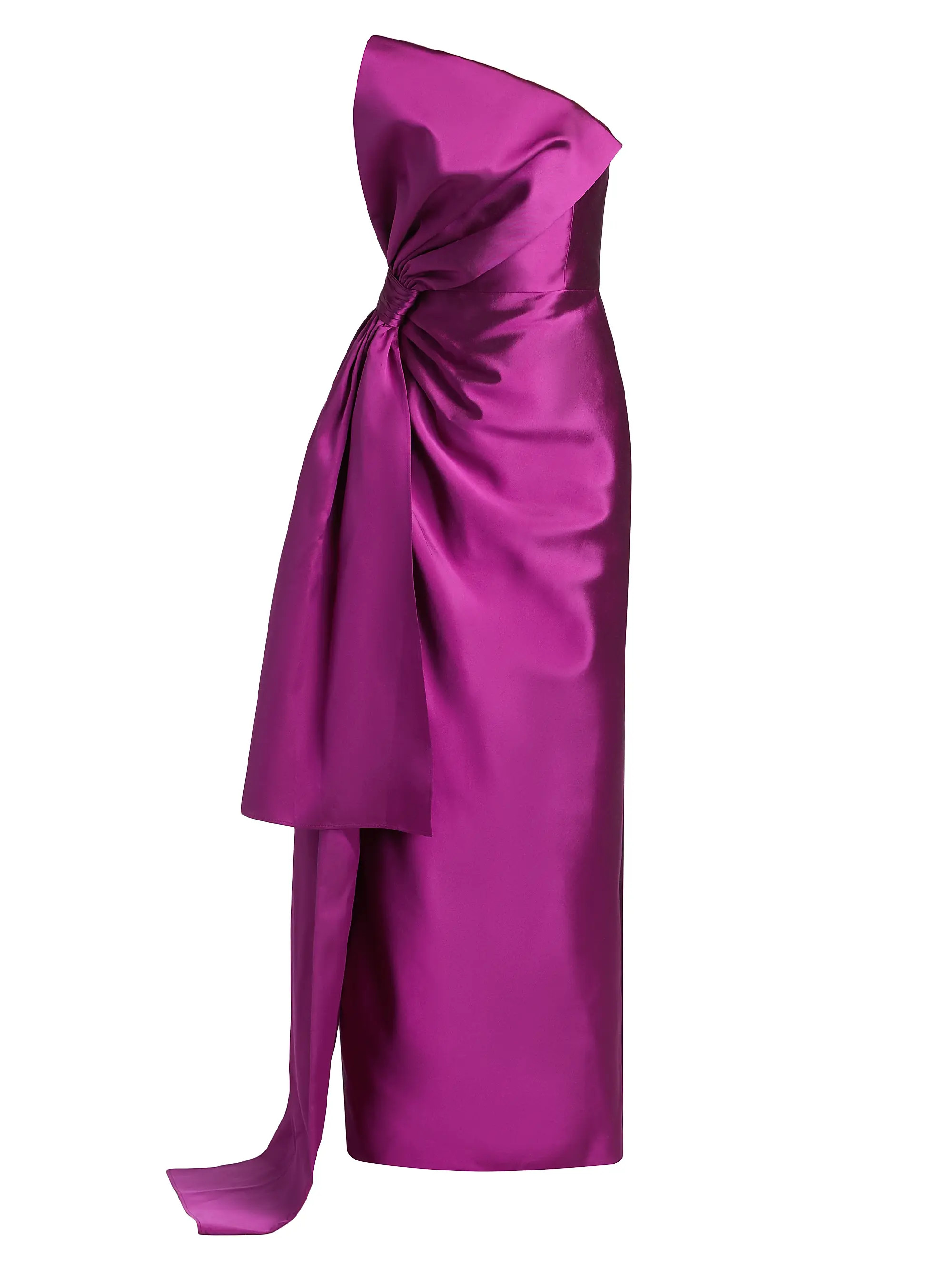 Nadine Silk-Wool Draped Strapless Gown | Saks Fifth Avenue