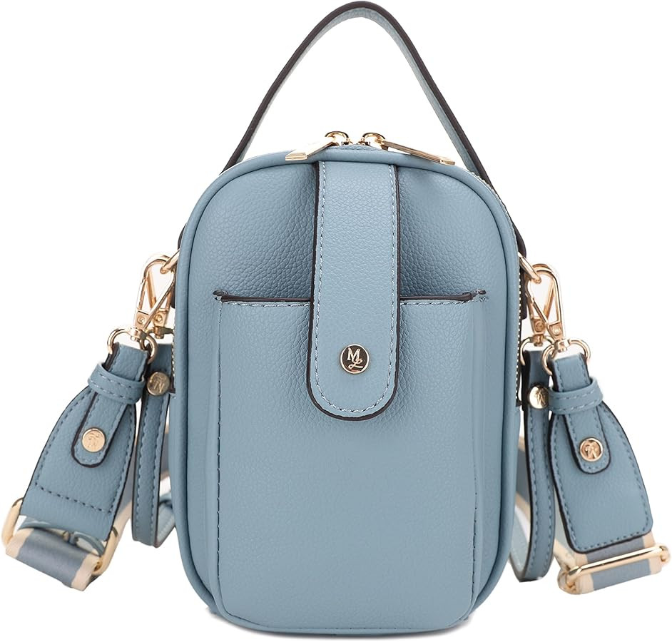 Mali+Lili Gail Vegan Leather Multi Compartment Crossbody Bag | Amazon (US)