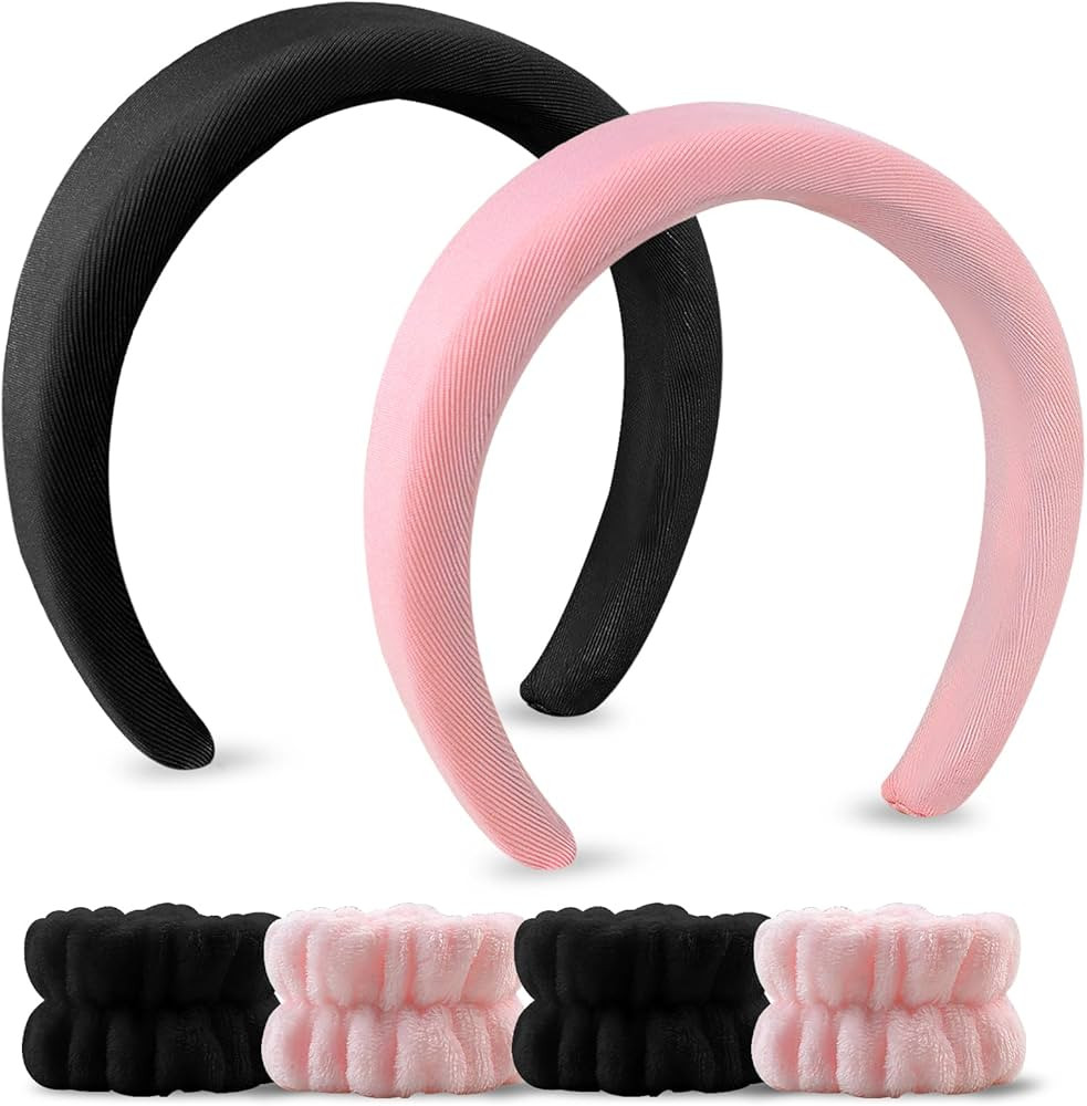 vivinin 6pcs Spa Headband and Wristband Set, Headband For Washing Face, Makeup Headband for Women... | Amazon (US)