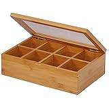 Oceanstar - TB1323 Oceanstar Bamboo Tea Box, 12 Inch, Natural | Amazon (US)
