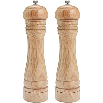 Gulex® Wood Pepper Grinder Pepper Mill,Adjustable Coarseness 8 Inch Wooden Peppermill, Ceramic G... | Amazon (US)