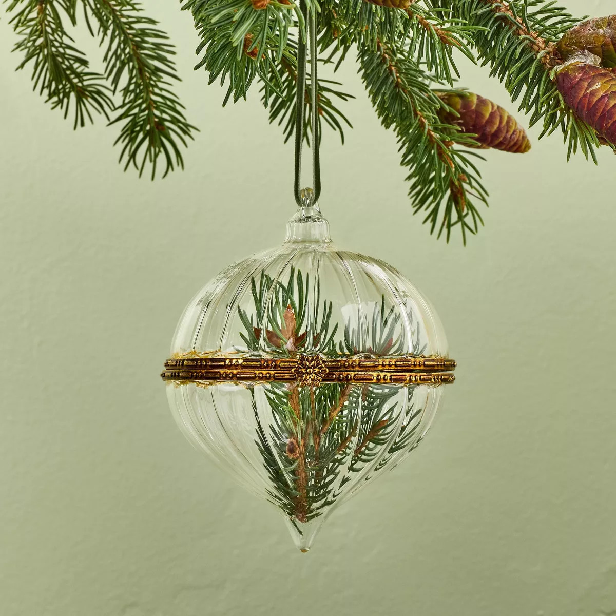 Hinged Glass Christmas Tree Ornament - Hearth & Hand™ with Magnolia | Target