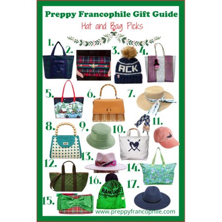 Preppy Francophile Hat and Bag Gift Guide 2022!!

Several things on sale!

#holidayshopping #giftguide

#LTKHoliday #LTKGiftGuide #LTKsalealert
