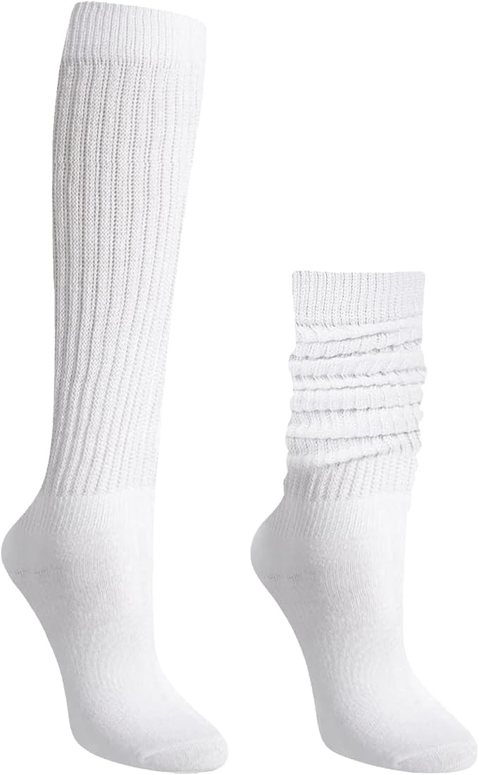 Slouch Socks Women, Long Slouchy Socks for Girls Women Scrunch Socks Scrunchie Socks Knit Socks | Amazon (US)