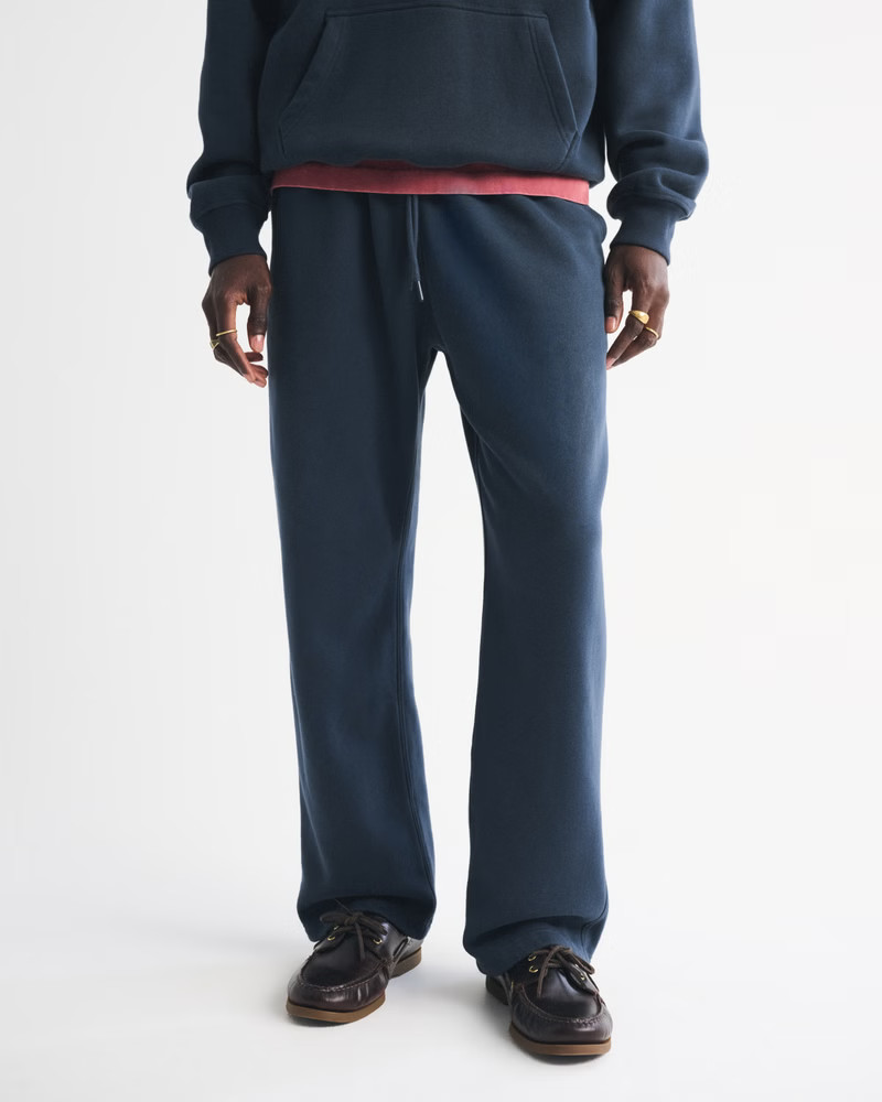 Men's Essential Baggy Open-Hem Sweatpant | Men's Bottoms | Abercrombie.com | Abercrombie & Fitch (US)