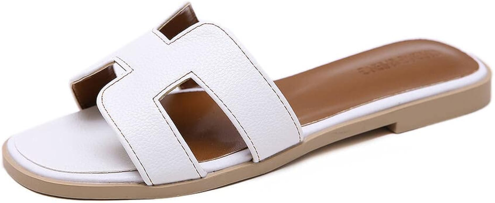 OUREET Womens Sandals Band Slides Summer Flat Sandals for women | Amazon (US)