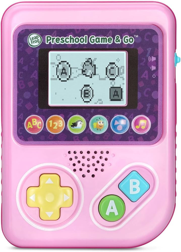 LeapFrog Preschool Game and Go Handheld Video Game Toy, Pink | Amazon (US)