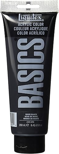 Liquitex BASICS Acrylic Paint, 8.45-oz tube, Mars Black | Amazon (US)
