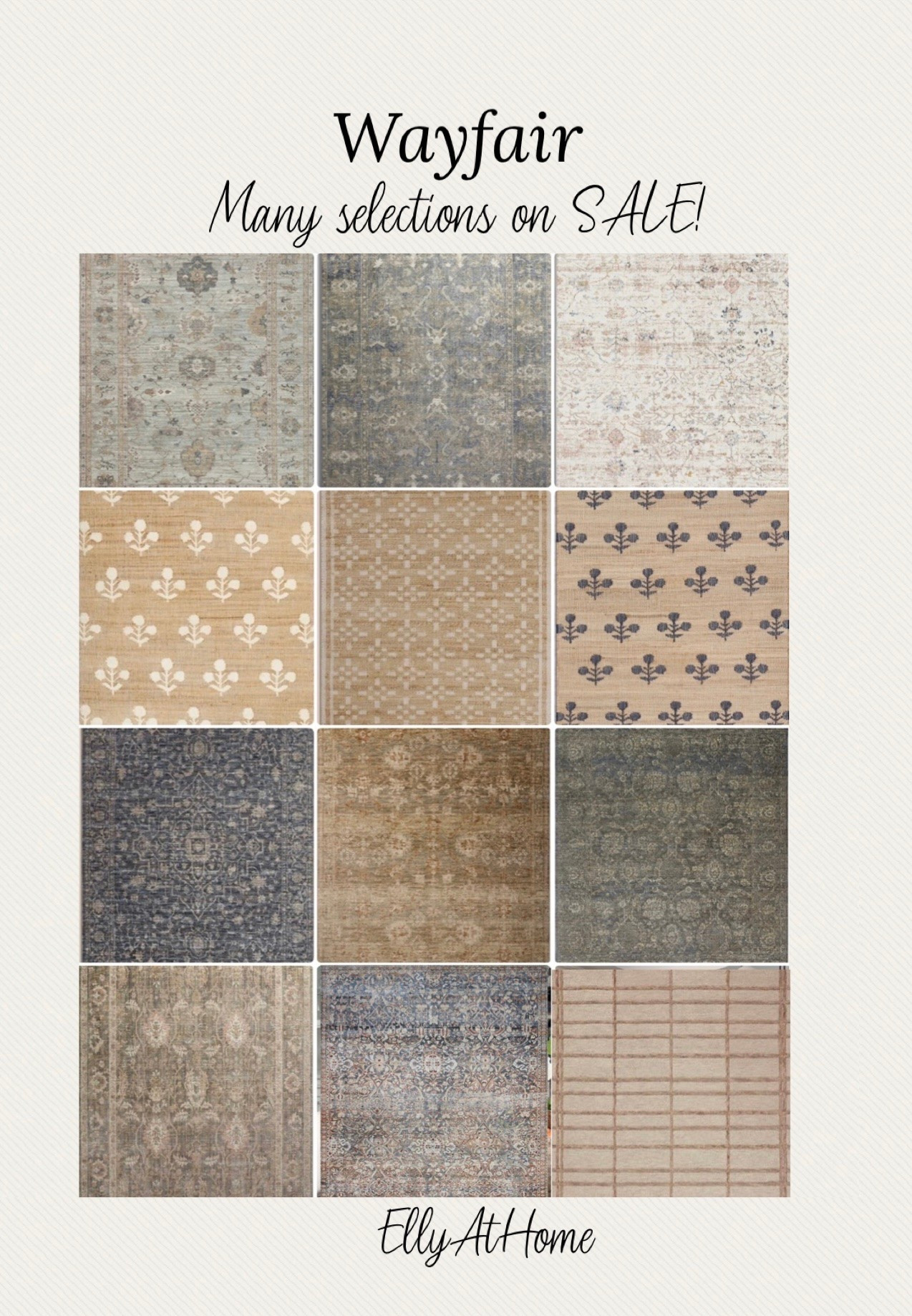 Area rugs, most on sale from @Wayfair  Shop neutrals, blues, in a variety of styles and patterns for many areas of you home!

#LTKHome #LTKSaleAlert