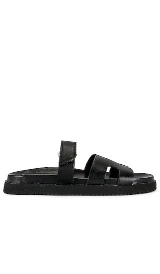 Steve Madden Mayven Slide in Black. - size 6.5 | Revolve Clothing (Global)