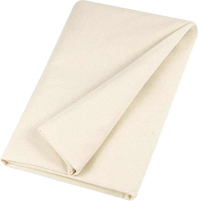 Canvas Fabric, Premium 10oz Natural Cotton Duck Canvas Fabric 62'' Wide for Arts & Crafts, Backin... | Amazon (US)