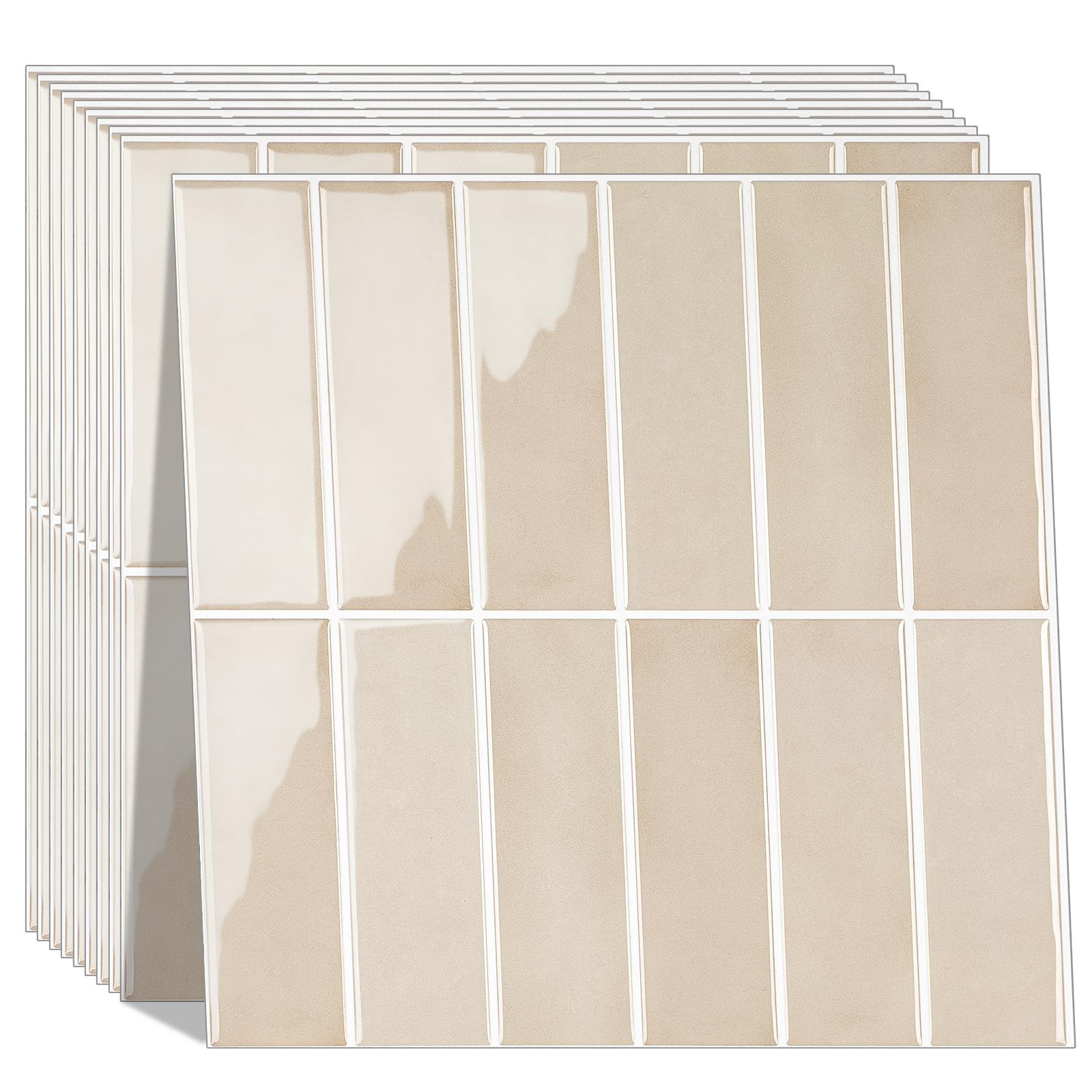 Peel and Stick Tile，New Upgrade Thicker Design Self Adhesive 12" x 12" Large Premium Peel and S... | Amazon (US)