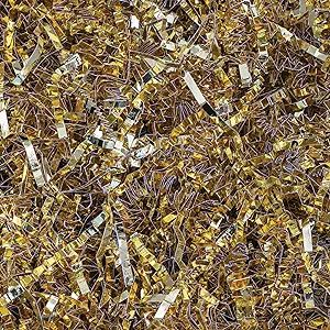 MagicWater Supply - 1/2 LB - Gold Metallic - Crinkle Cut Paper Shred Filler great for Gift Wrappi... | Amazon (US)