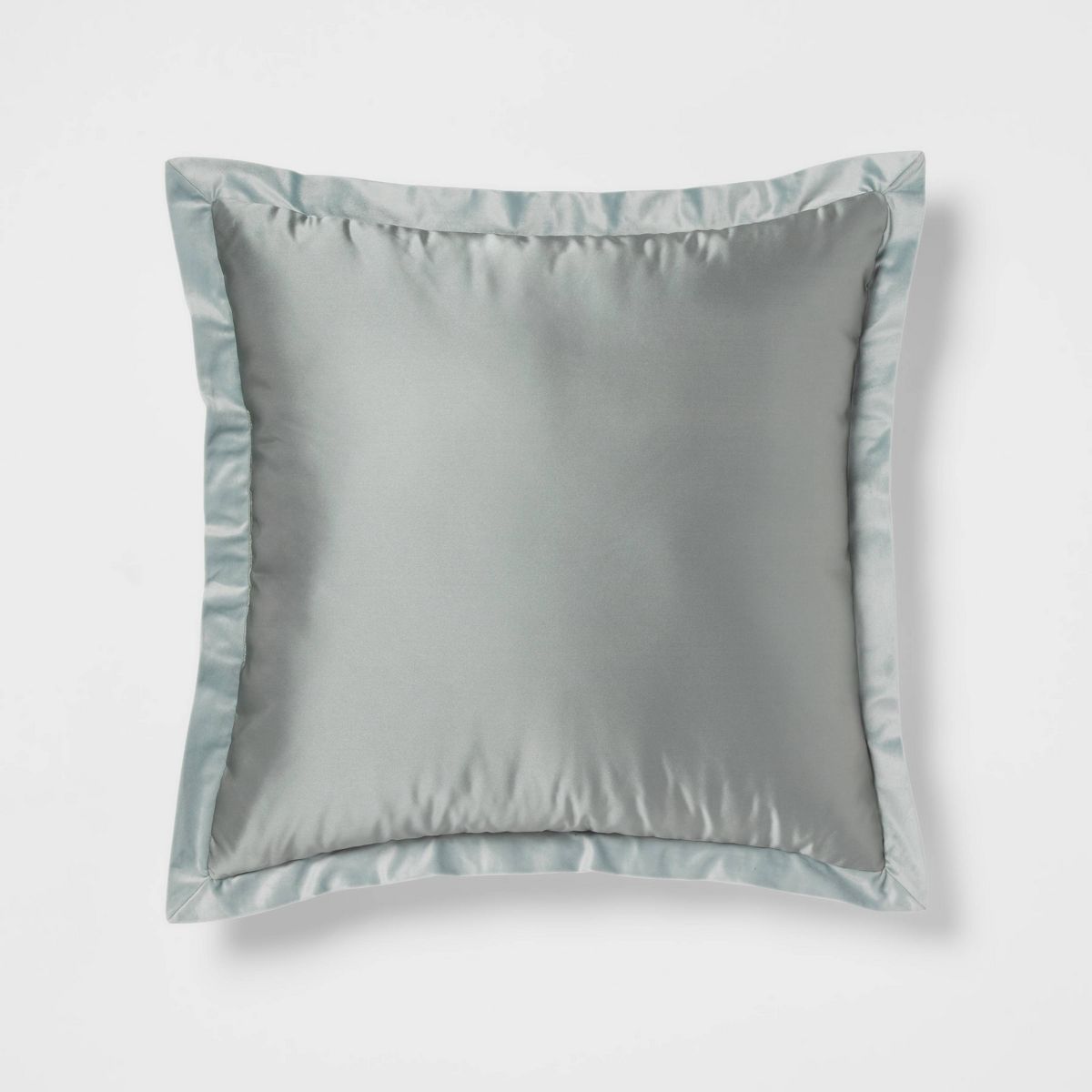 24"x24" Luxe Euro Sateen with Velvet Trim Decorative Pillow - Threshold™ | Target