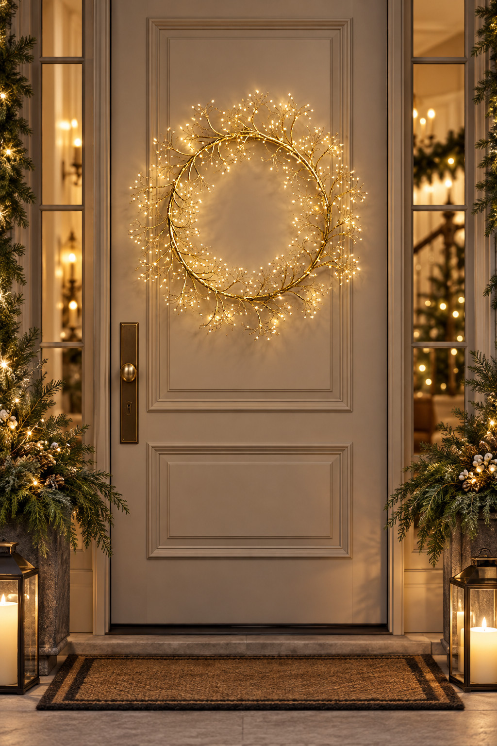 Your entryway deserves a little Christmas magic too! ✨🎀 Loving these gorgeous Frontgate holiday decorations for creating a beautiful first impression. Think statement nutcracker soldiers, lush pre-lit wreaths, Christmas garlands wrapped around the doorway, a festive Christmas doormat or rug, and an oversized 10 ft bow that makes everything feel extra special. Such a pretty way to welcome family and friends this holiday season!
#ChristmasEntryway #FrontgateHoliday #HolidayEntrywayDecor #ChristmasDoormat #ChristmasRugs #OutdoorHolidayDecor #PreLitWreath #ChristmasNutcracker #GiantHolidayBow #ChristmasDoorDecor #ChristmasPorchIdeas #LuxuryChristmas #HolidayHomeInspiration 

 #LTKSeasonal #LTKHome #LTKSaleAlert