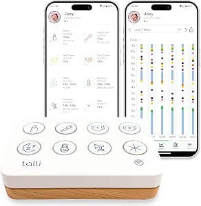 Talli Daily Baby Monitor - Log Feedings, Diapers, Sleep & More with 1-Touch, Device Links to The ... | Amazon (US)