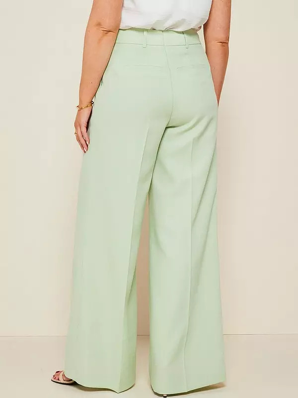 V by Very X Laura Byrnes Tailored Wide Leg Trouser - Mint | Very (UK)