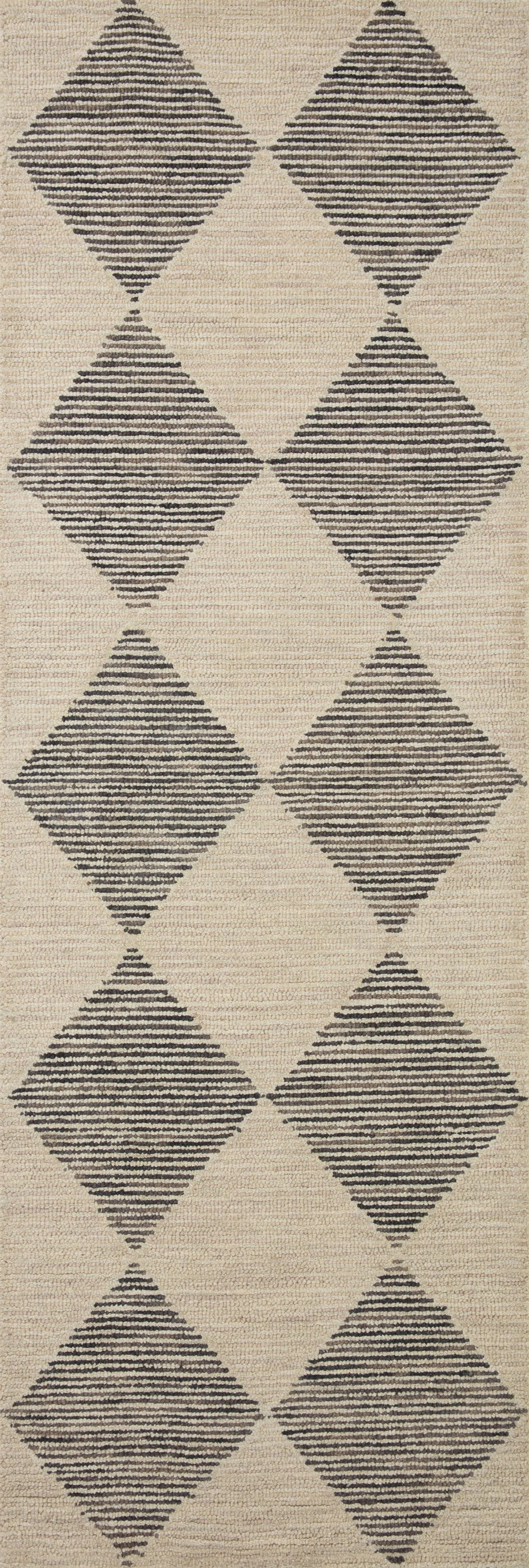 Chris Loves Julia x Loloi Francis Wool Beige / Charcoal Rug | Wayfair North America