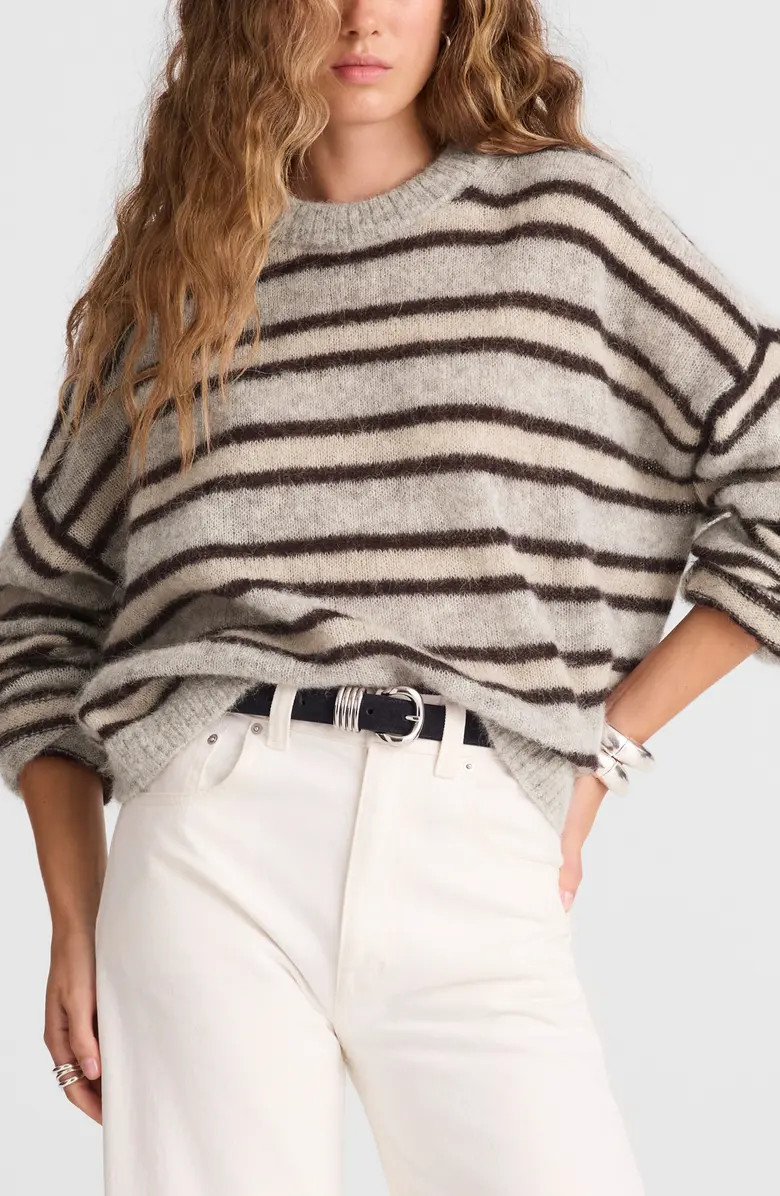 Madewell Stripe Alpaca Blend Sweater | Nordstrom | Nordstrom