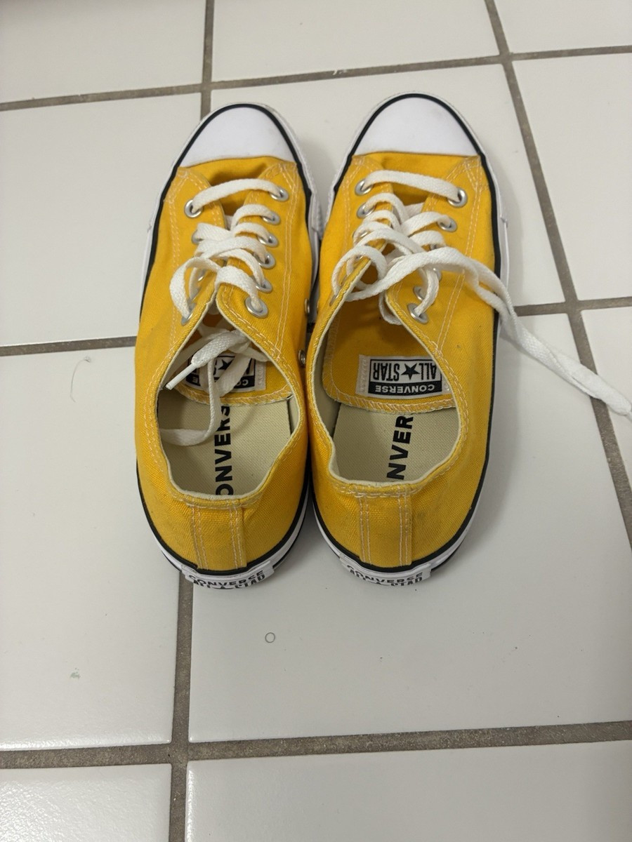 Converse Chuck Taylor All Star Low Top Sneaker Yellow, Unisex, Size M 7 W 9 | eBay US