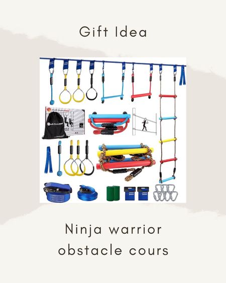 Gift idea: ninja warrior obstacle course 

#LTKGiftGuide #LTKkids #LTKfamily