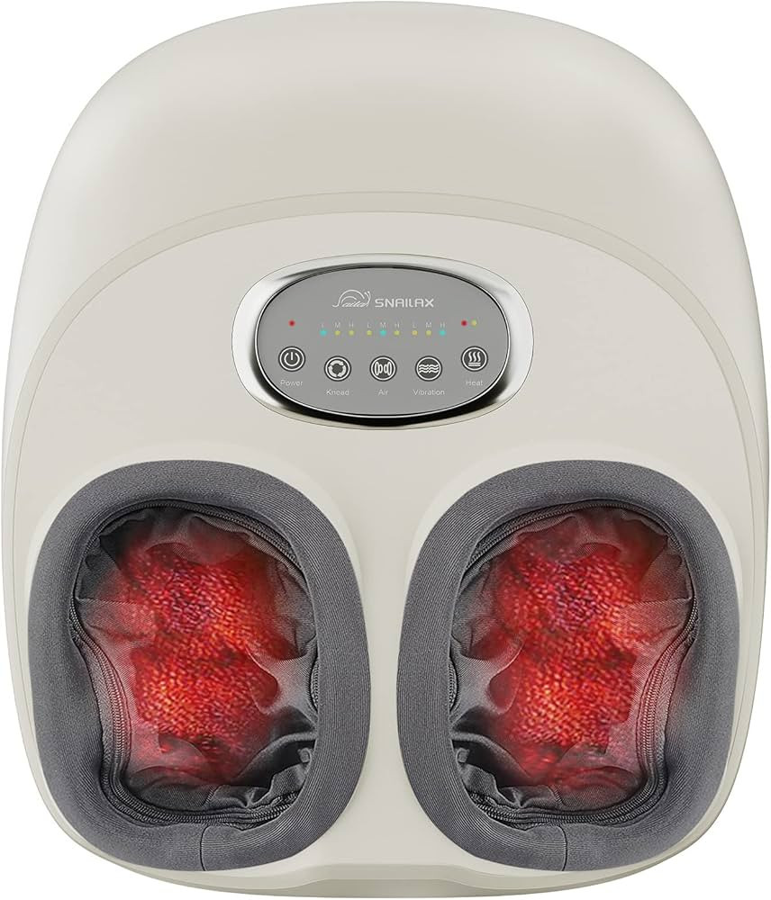 Snailax Foot Massager Machine with Heat,Kneading,Compression,Vibration,Gift for Mom,Dad, Electric... | Amazon (US)