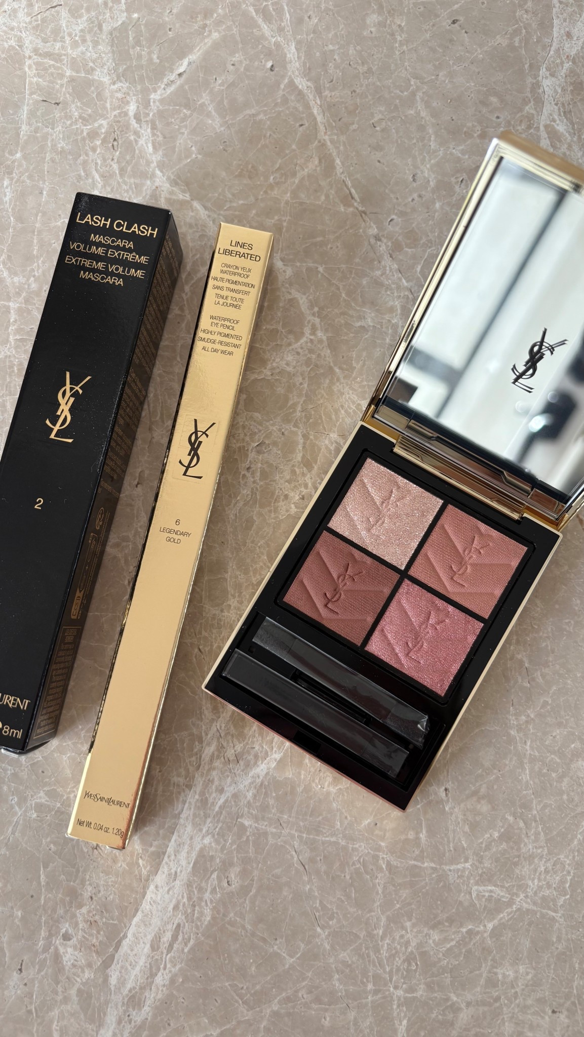 All about the eyes 👀✨ YSL Lash Clash Mascara, Lines Liberated Eyeliner, and this dreamy quad are giving me the ultimate glam lineup. Bold lashes, sharp lines, and shimmer that catches the light just right. #yslbeauty #ltkmakeup #luxurybeauty