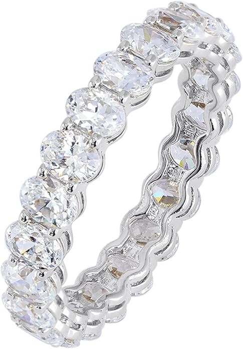 Amazon Essentials 14K Gold Plated Cubic Zirconia Stackable Statement Ring | Amazon (US)