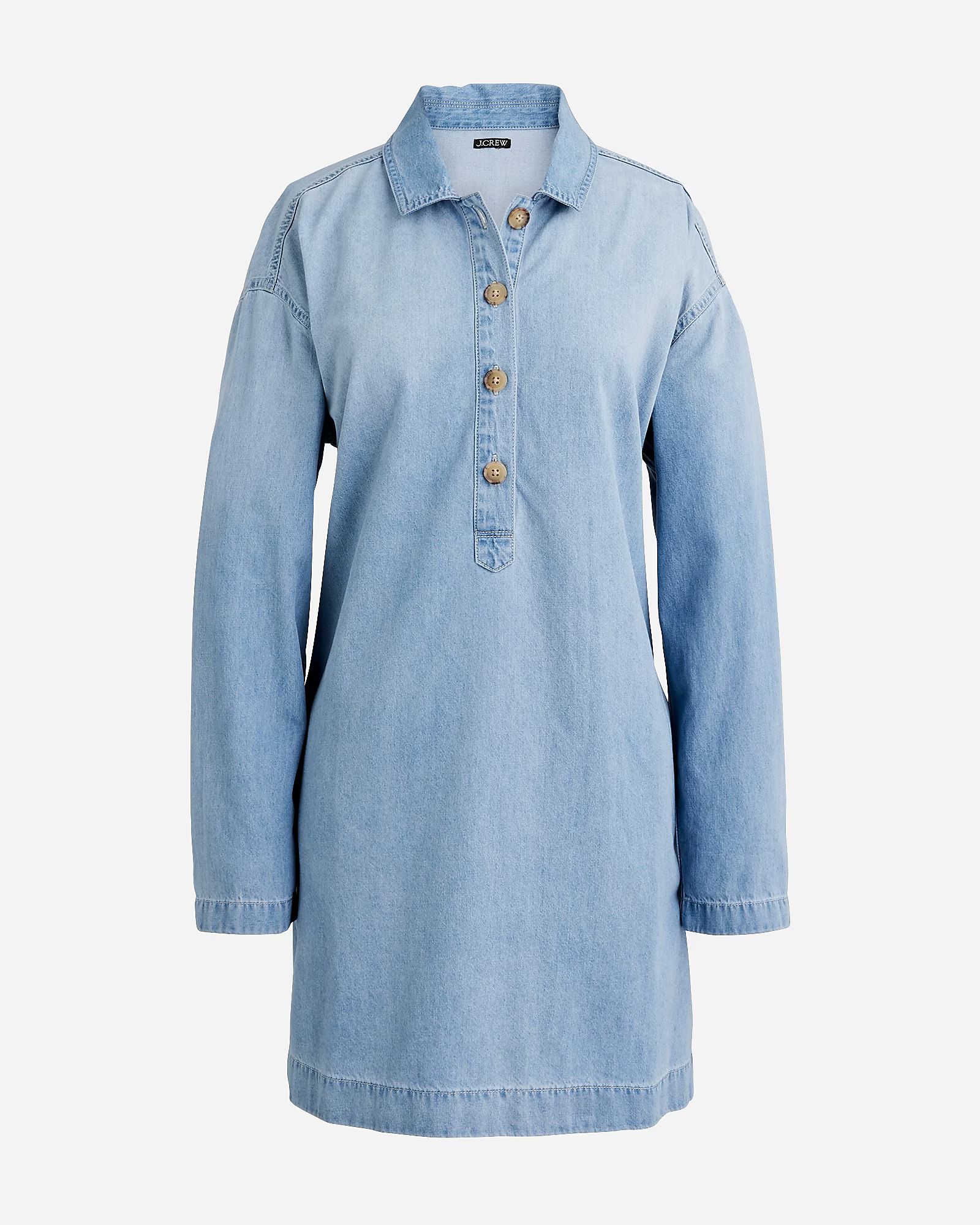 Popover dress in chambray | J.Crew US