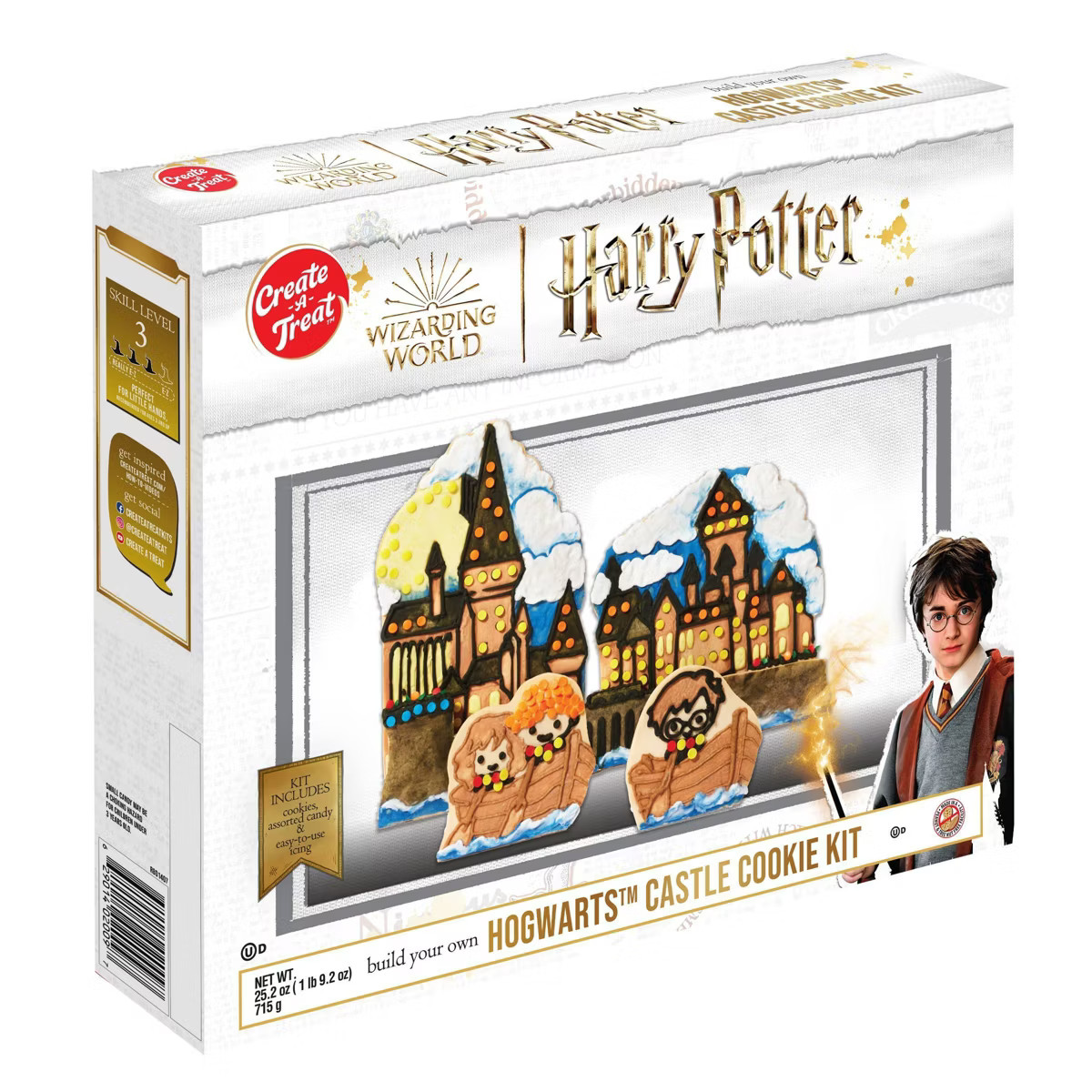 Harry Potter Holiday Hogwarts Castle Baked Good Christmas Kits - 25.2oz | Target