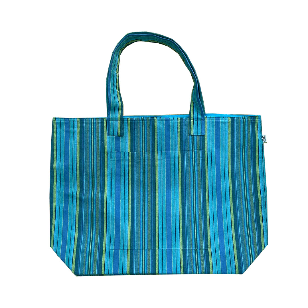Everything Bag Happy BLUE Stripe NEW! | Quilted Koala